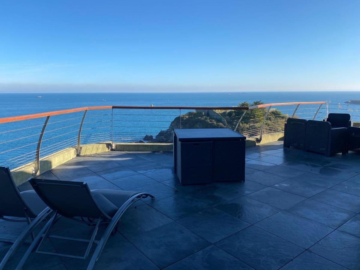 L'Exception Terrasse Vue Mer Haut De Gamme Saint-Quay-Portrieux Exterior foto
